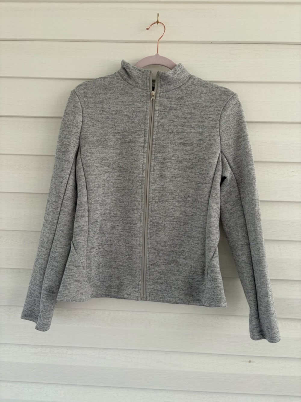 SHEIN Gray Zip-Up Jacket